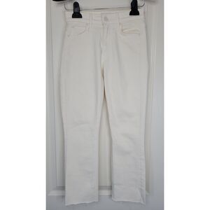 Mother The Mid Rise Dazzler Crop Fray Jeans